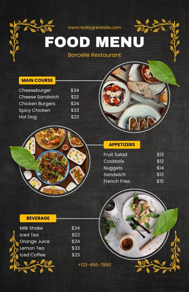 menu 2 3
