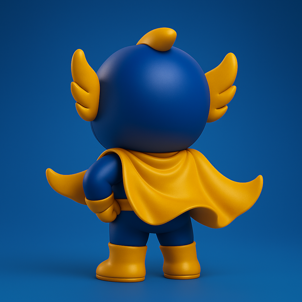 Thiết kế mascot Super Hero Illustration
