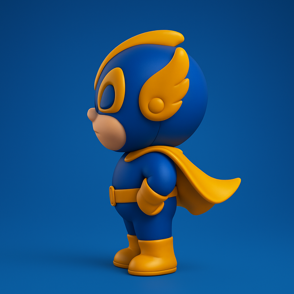 Thiết kế mascot Super Hero Illustration