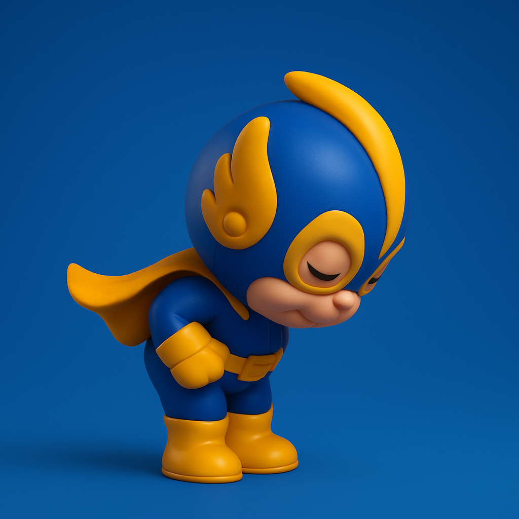 Thiết kế mascot Super Hero Illustration
