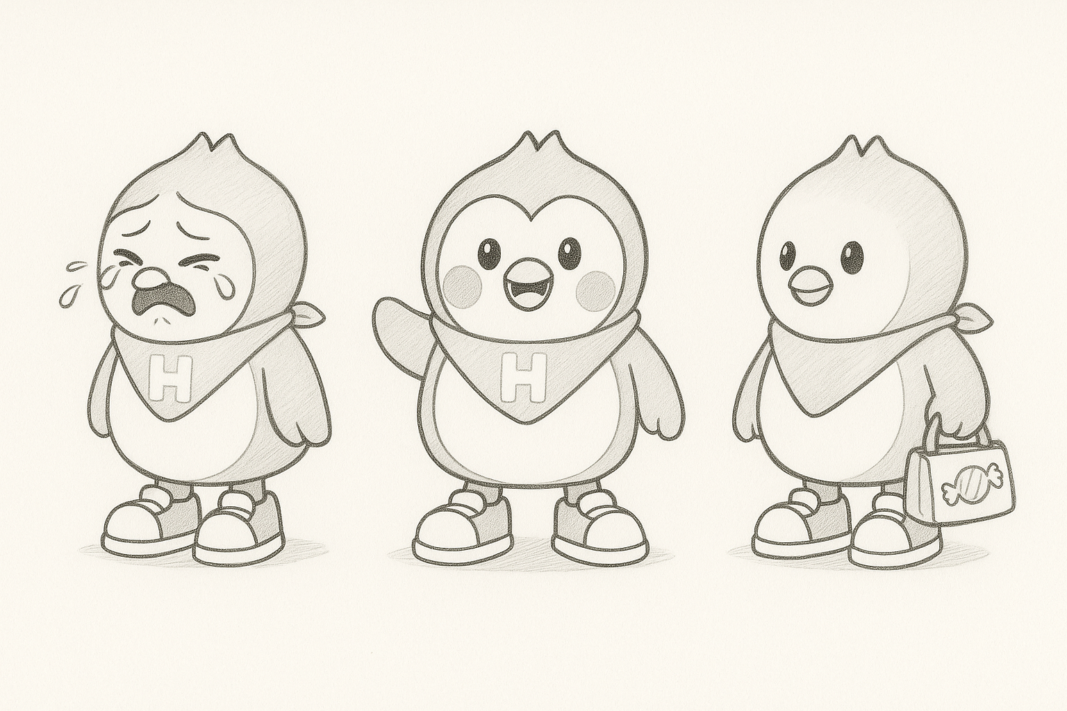Thiết kế mascot 2D theo mẫu