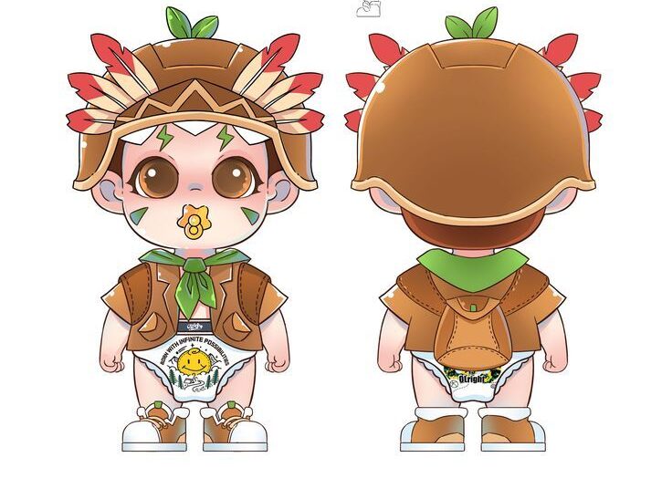 Thiết kế mascot 3D theo mẫu