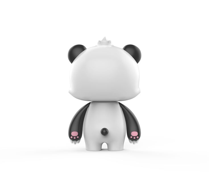 Thiết kế mascot trơn và mascot lông GẤU TRÚC