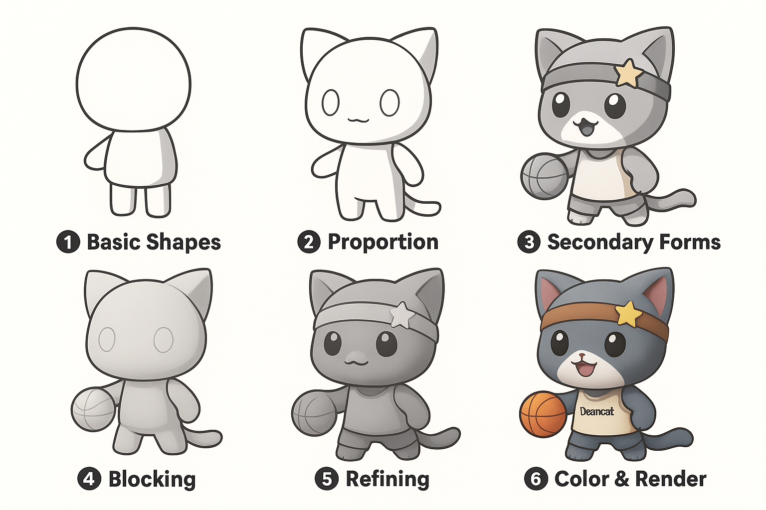 Thiết Kế Mascot Chibi Theo Yêu Cầu