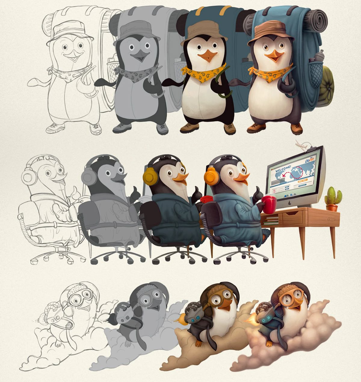 Thiết kế mascot vẽ theo ảnh thật