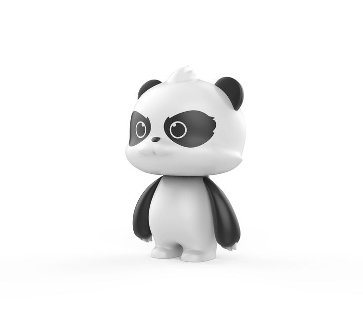 Thiết kế mascot trơn và mascot lông GẤU TRÚC