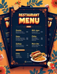 Thiết kế menu buffet online tại Puno