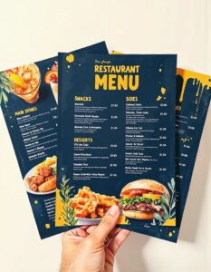 Nhận thiết kế menu chuyên nghiệp giá rẻ